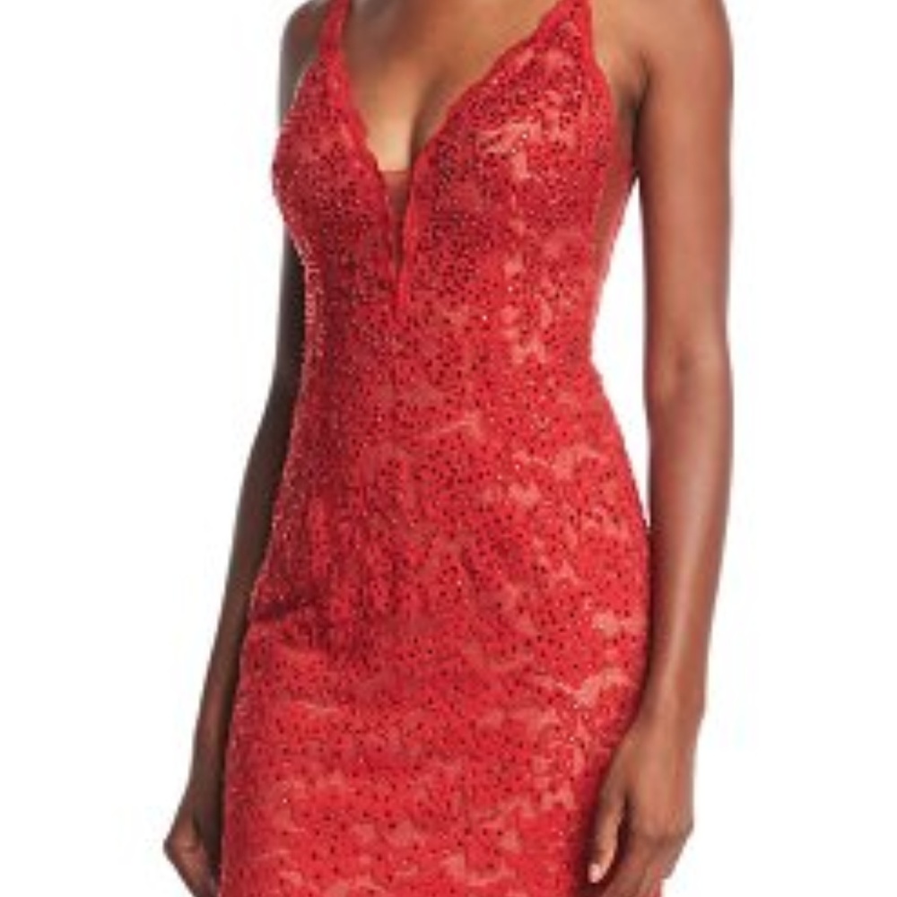 Jovani Embellished lace slip dress New, Never WORN